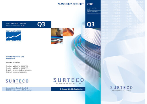 Thumbnail Surteco Group Quarterly Report 2006-q3