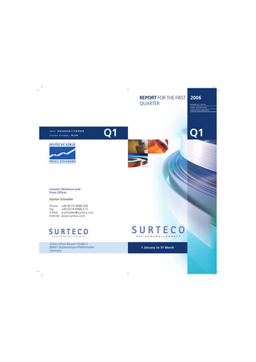 Thumbnail Surteco Group Quarterly Report 2006-q1
