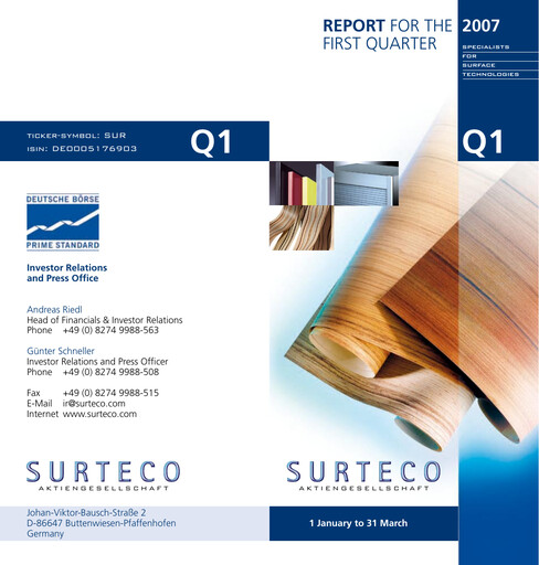 Thumbnail Surteco Group Quarterly Report 2007-q1