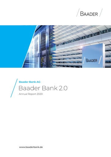 Miniature Baader Bank Rapport annuel 2020