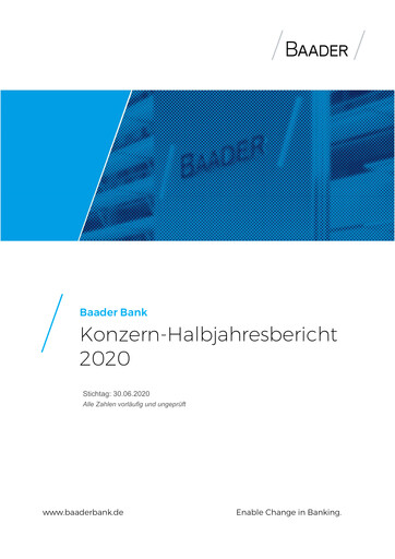 Thumbnail Baader Bank Half-year Report 2020