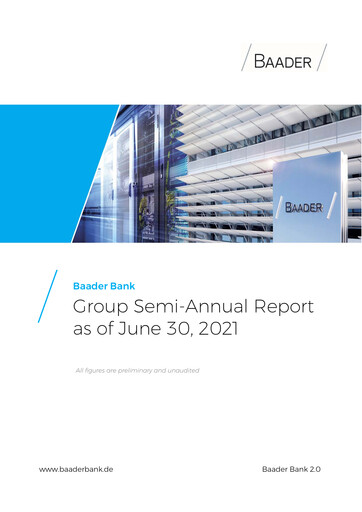 Thumbnail Baader Bank Half-year Report 2021