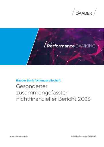 Thumbnail Baader Bank Sustainability Report 2023
