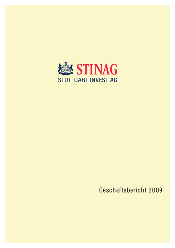 Thumbnail STINAG Stuttgart Invest Annual Report 2009