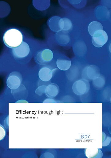Thumbnail LPKF Laser & Electronics Annual Report 2012