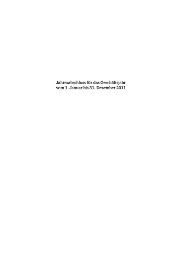 Thumbnail LPKF Laser & Electronics Financial Statement 2011
