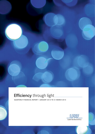 Thumbnail LPKF Laser & Electronics Quarterly Report 2013-q1