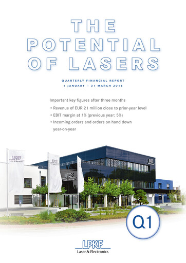 Thumbnail LPKF Laser & Electronics Quarterly Report 2015-q1