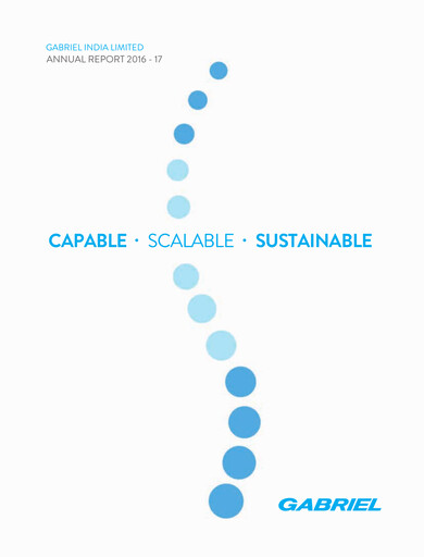 Thumbnail Gabriel India Annual Report 2016-2017
