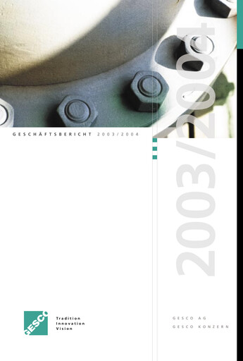 Thumbnail Gesco SE Annual Report 2003-2004