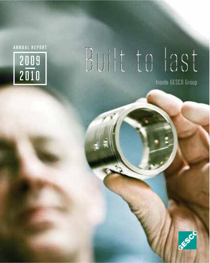 Miniature Gesco SE Rapport annuel 2009-2010