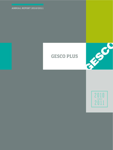 Miniature Gesco SE Rapport annuel 2010-2011