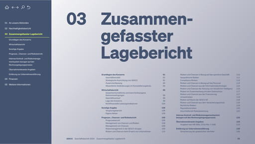 Miniature Gesco SE Rapport financier 2024