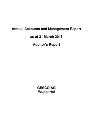 Miniature Gesco SE Bilan financier 2015-2016