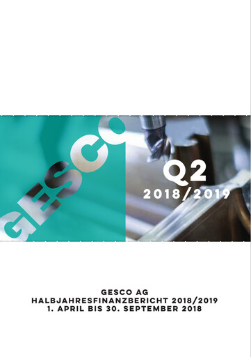 Miniature Gesco SE Rapport semestriel 2018-h1