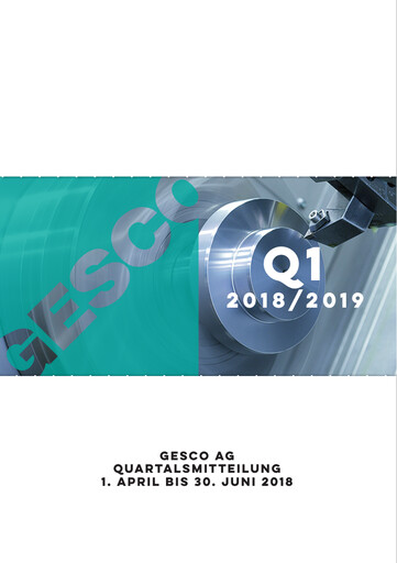 Thumbnail Gesco SE Quarterly Report 2018-q1