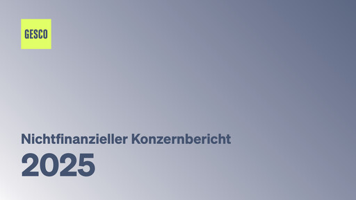 Thumbnail Gesco SE Sustainability Report 2025