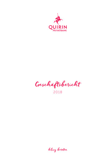 Thumbnail Quirin Privatbank Annual Report 2018