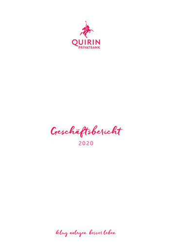 Thumbnail Quirin Privatbank Annual Report 2020