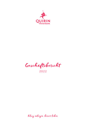 Thumbnail Quirin Privatbank Annual Report 2022