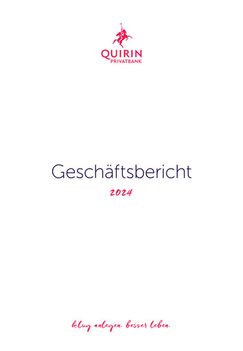 Thumbnail Quirin Privatbank Annual Report 2024