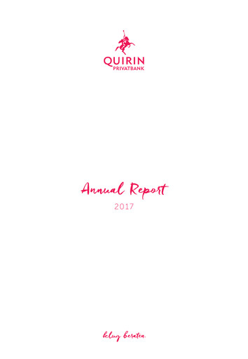 Thumbnail Quirin Privatbank Annual Report 2017