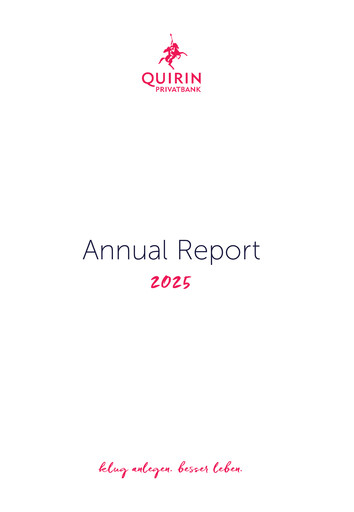 Thumbnail Quirin Privatbank Annual Report 2025