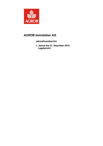 Thumbnail AGROB Immobilien Financial Report 2015