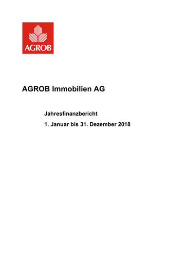 Thumbnail AGROB Immobilien Financial Report 2018
