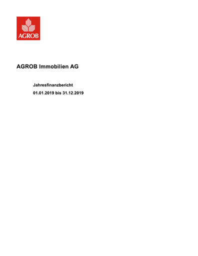 Miniature AGROB Immobilien Bilan financier 2019