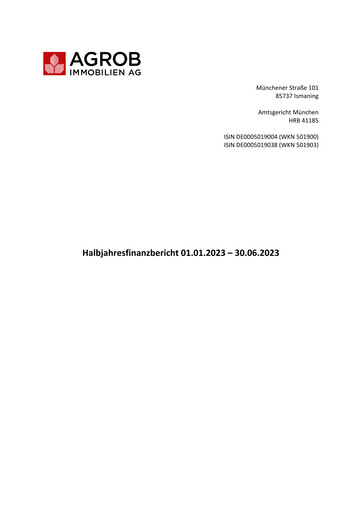 Thumbnail AGROB Immobilien Half-year Report 2023-h1