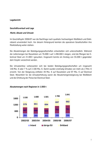 Thumbnail Eisen- und Hüttenwerke Financial Statement 2006-2007