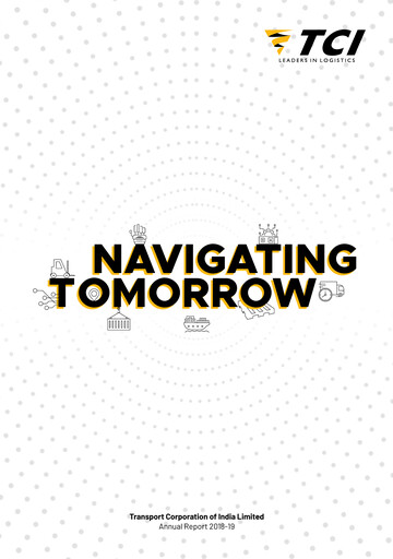 Thumbnail Transport Corporation of India
 Annual Report 2018-2019