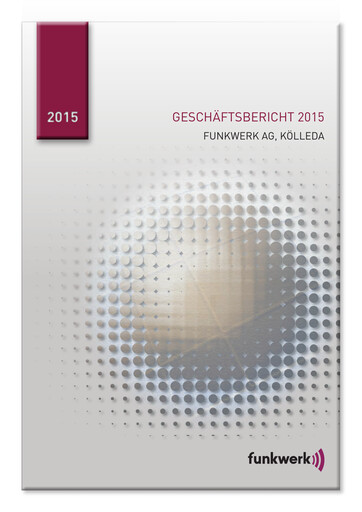 Miniature Funkwerk AG Rapport annuel 2015