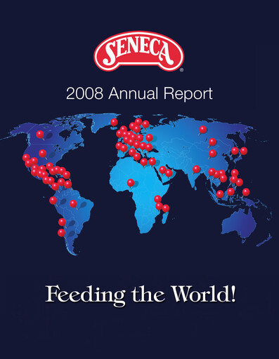 Thumbnail Seneca Foods
 Annual Report 2008