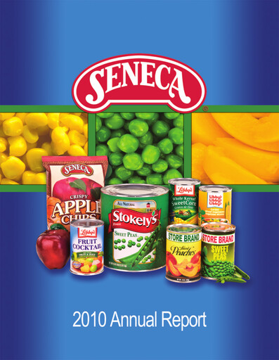 Thumbnail Seneca Foods
 Annual Report 2010