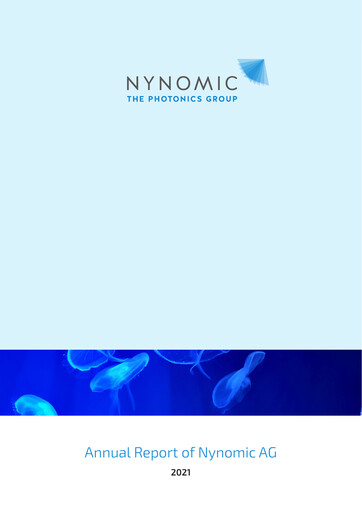 Vorschaubild Nynomic AG Jahresbericht 2021