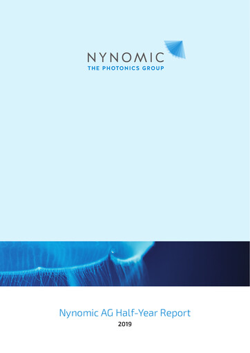 Thumbnail Nynomic AG Half-year Report 2019-h1