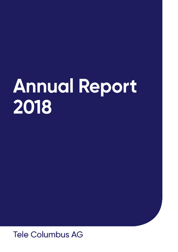 Thumbnail Tele Columbus Annual Report 2018