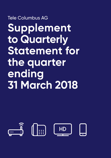 Miniature Tele Columbus Rapport trimestriel 2018-q1