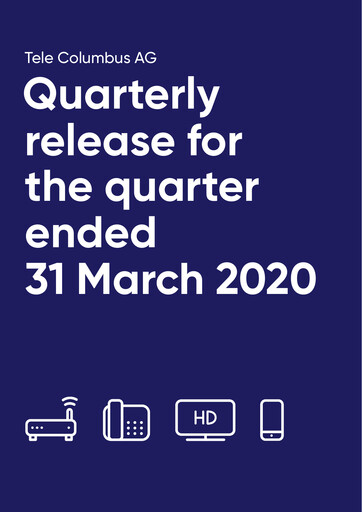Miniature Tele Columbus Rapport trimestriel 2020-q1