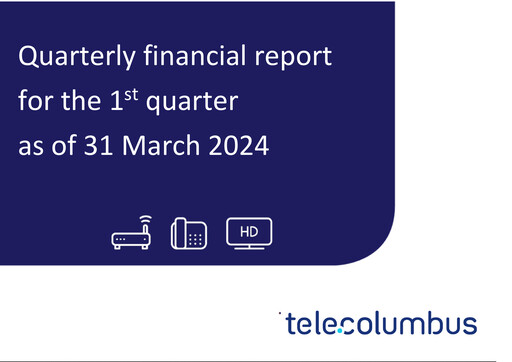 Miniature Tele Columbus Rapport trimestriel 2024-q1