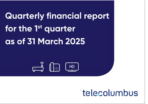Miniature Tele Columbus Rapport trimestriel 2025-q1