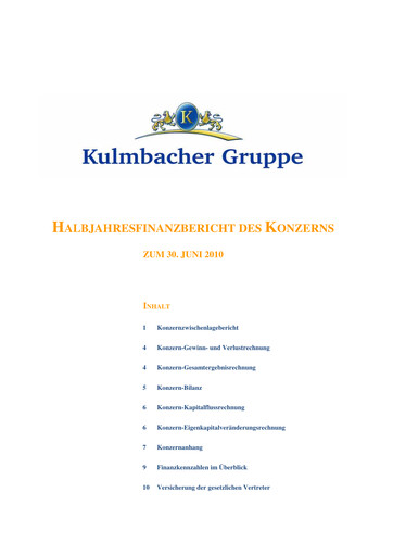 Thumbnail Kulmbacher Brauerei Half-year Report 2010-h1