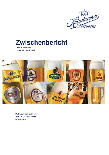 Thumbnail Kulmbacher Brauerei Half-year Report 2017-h1