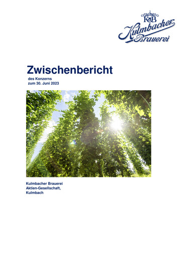 Thumbnail Kulmbacher Brauerei Half-year Report 2023-h1