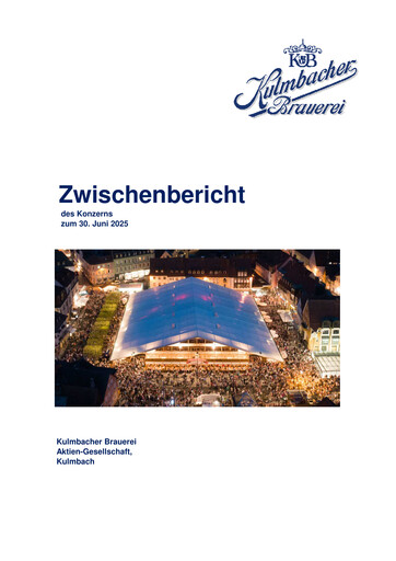 Thumbnail Kulmbacher Brauerei Half-year Report 2025-h1