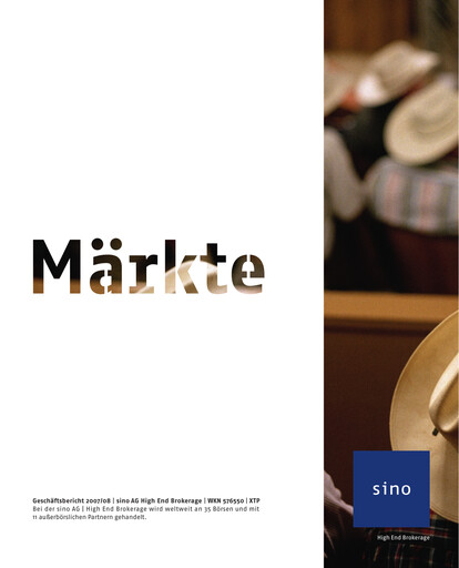 Miniature Sino AG Rapport financier 2007-2008