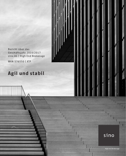 Miniature Sino AG Rapport financier 2016-2017