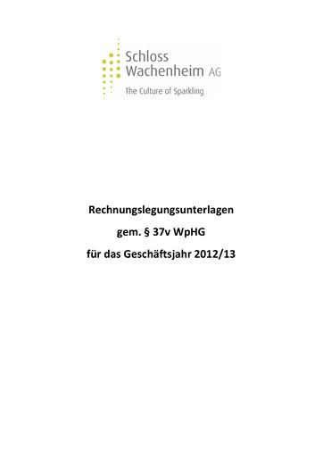 Thumbnail Schloss Wachenheim Financial Statement 2012-2013